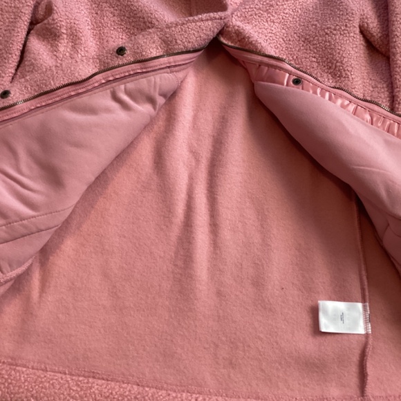 Lands End snap and zipper front Sherpa jacket size large - Picture 4 of 4